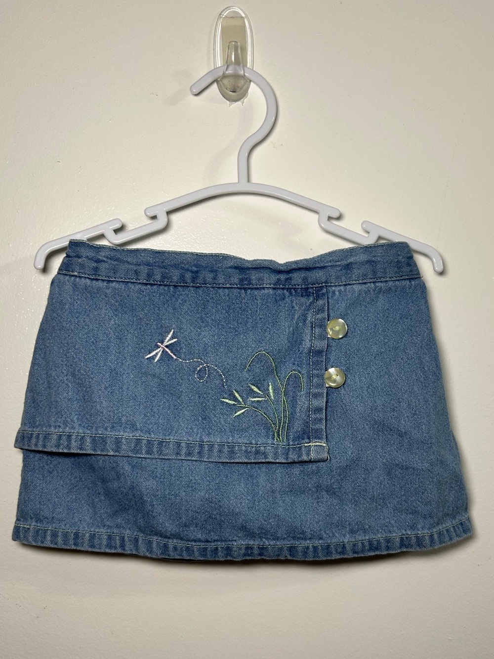 Disney Winnie the Pooh Vintage Denim Infant Skirt with Embroidered design